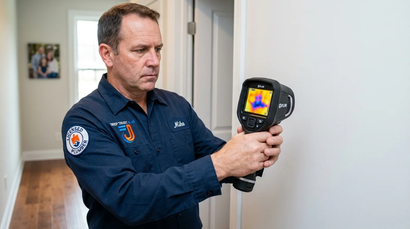 Thermal imaging leak detection by Johns Plumbing LLC in Lakefield